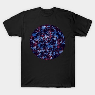 Modern abstract distressed texture digital T-Shirt